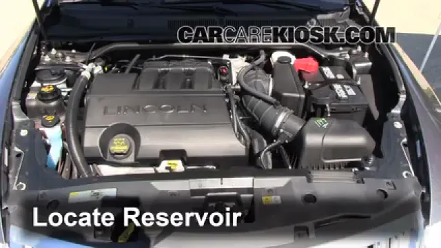 2011 Lincoln MKS 3.7L V6 Líquido limpiaparabrisas Agregar líquido